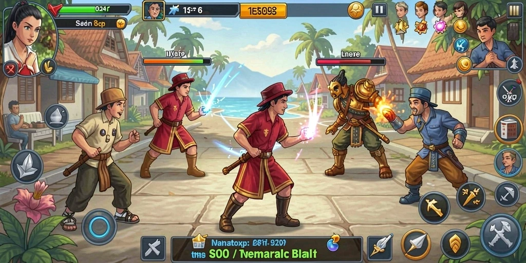 Tampilan grafik yang menakjubkan dalam game.