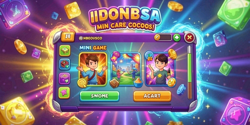 Screenshot menunjukkan antarmuka permainan yang menarik.