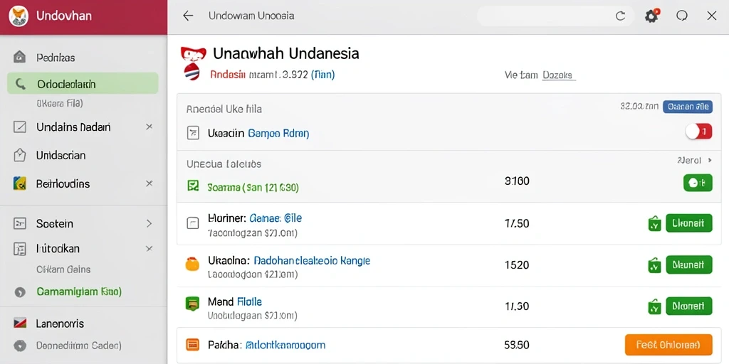 Tampilan antarmuka yang user-friendly.