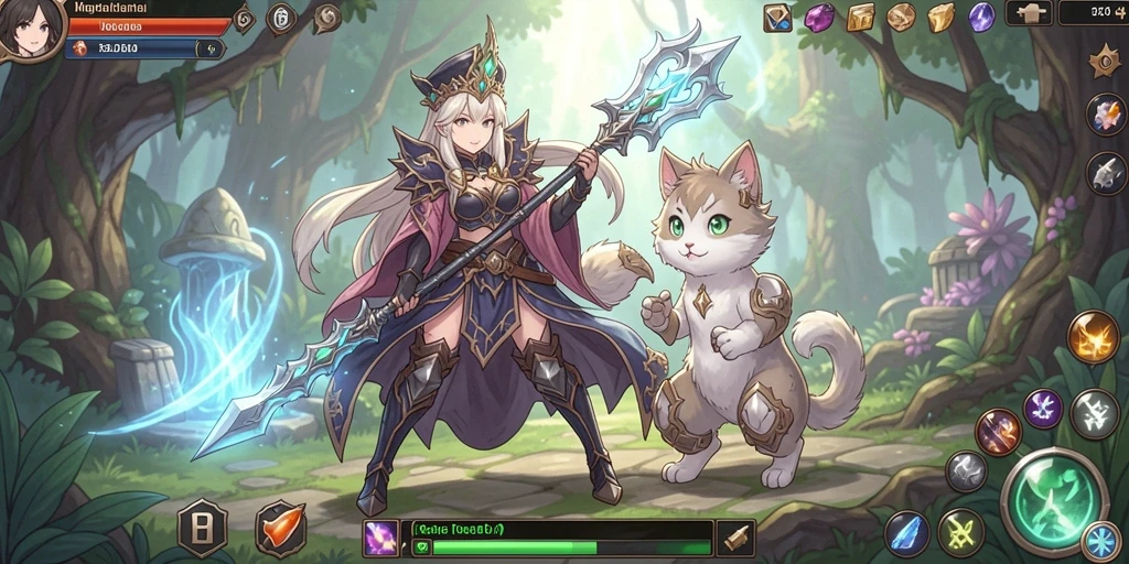 Screenshot menampilkan grafis megah permainan slot.
