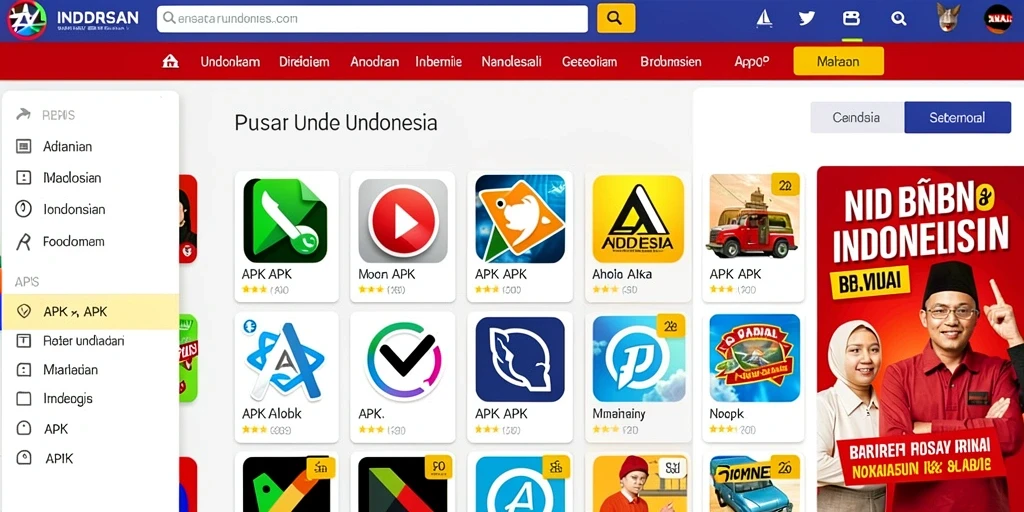 Tampilan antarmuka permainan yang menakjubkan.