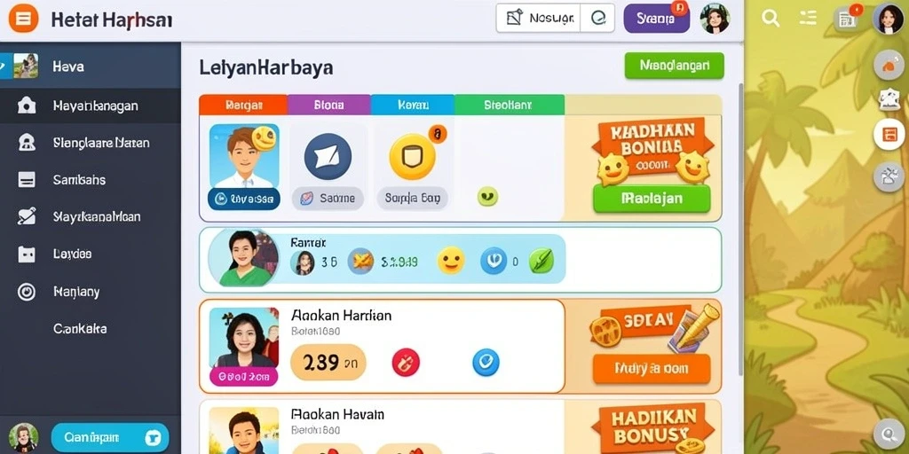 Tampilan antarmuka yang menarik dan user-friendly.